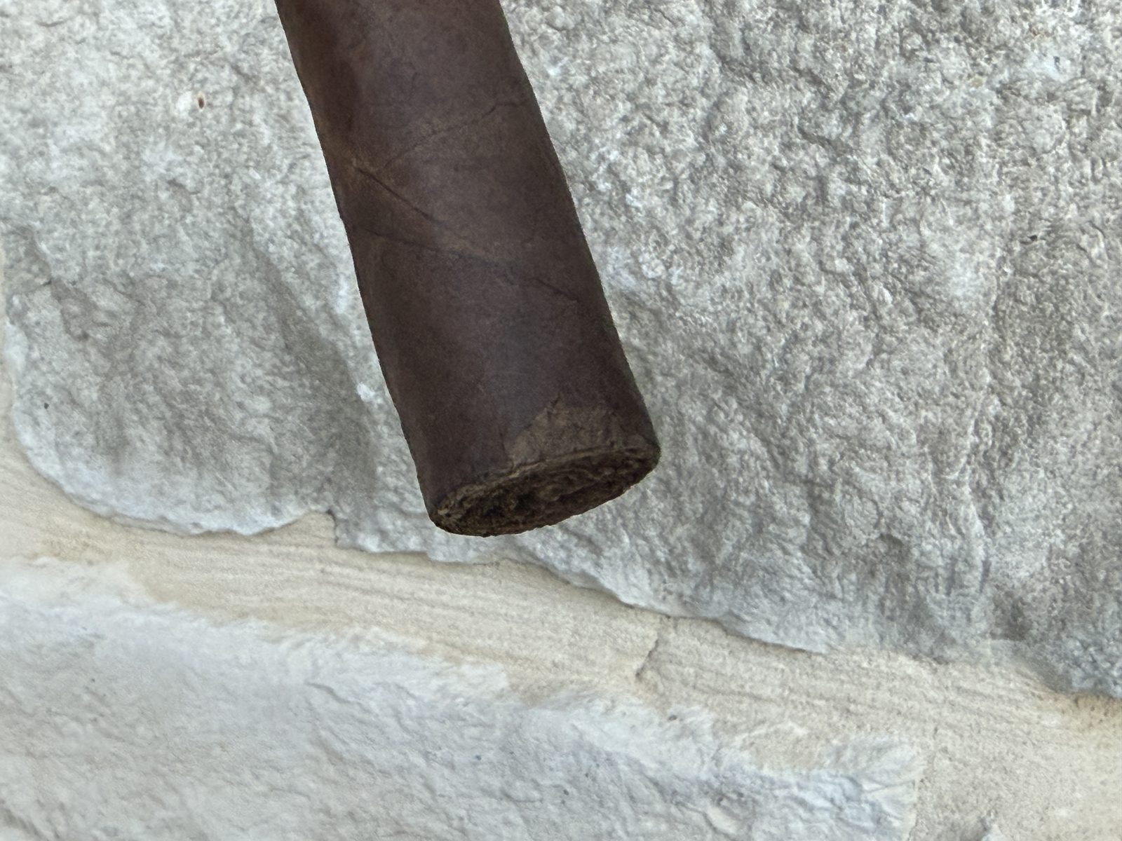 Foot of the Tabernacle 142 Toro before lighting showing minor damage around the edge from shipping without cellophane